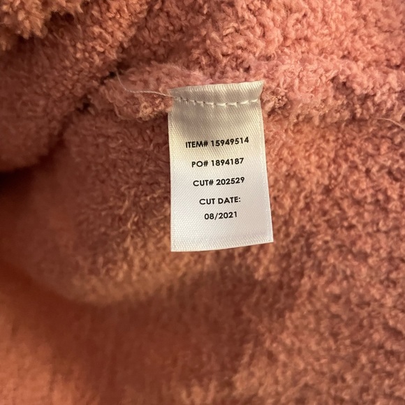 TORRID Pink Teddy Yarn Lounge Sweatshirt size 4X/26 - Picture 2 of 5
